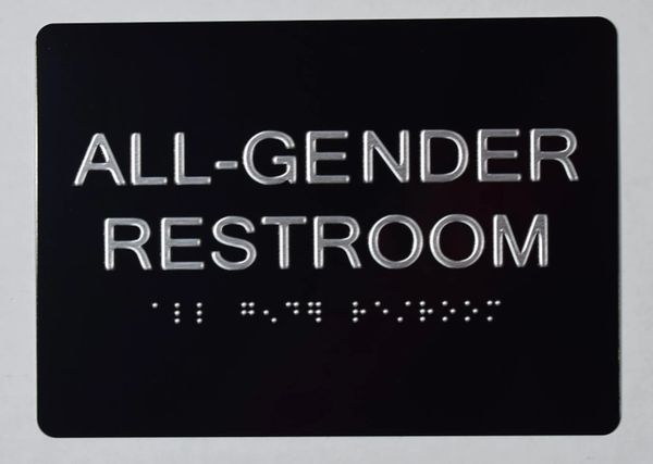 Unisex Restroom Ada Signs The Sensation Line Aluminum Hpd Sign Hpd