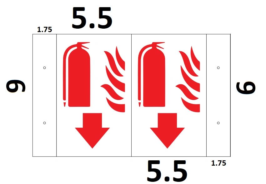 fire extinguisher sizes chart