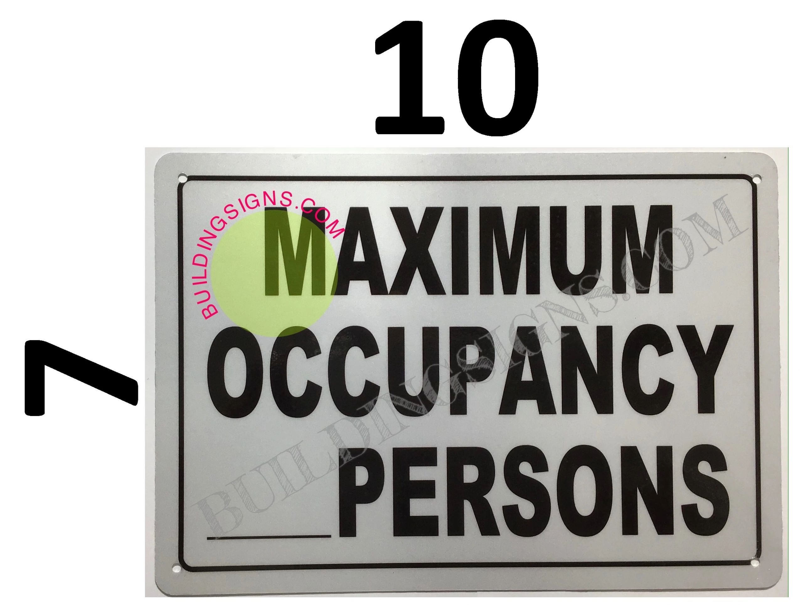 dob-sign-maximum-occupancy-sign-aluminum-self-adhesive-sign-3x8-hpd-signs-the-official-store