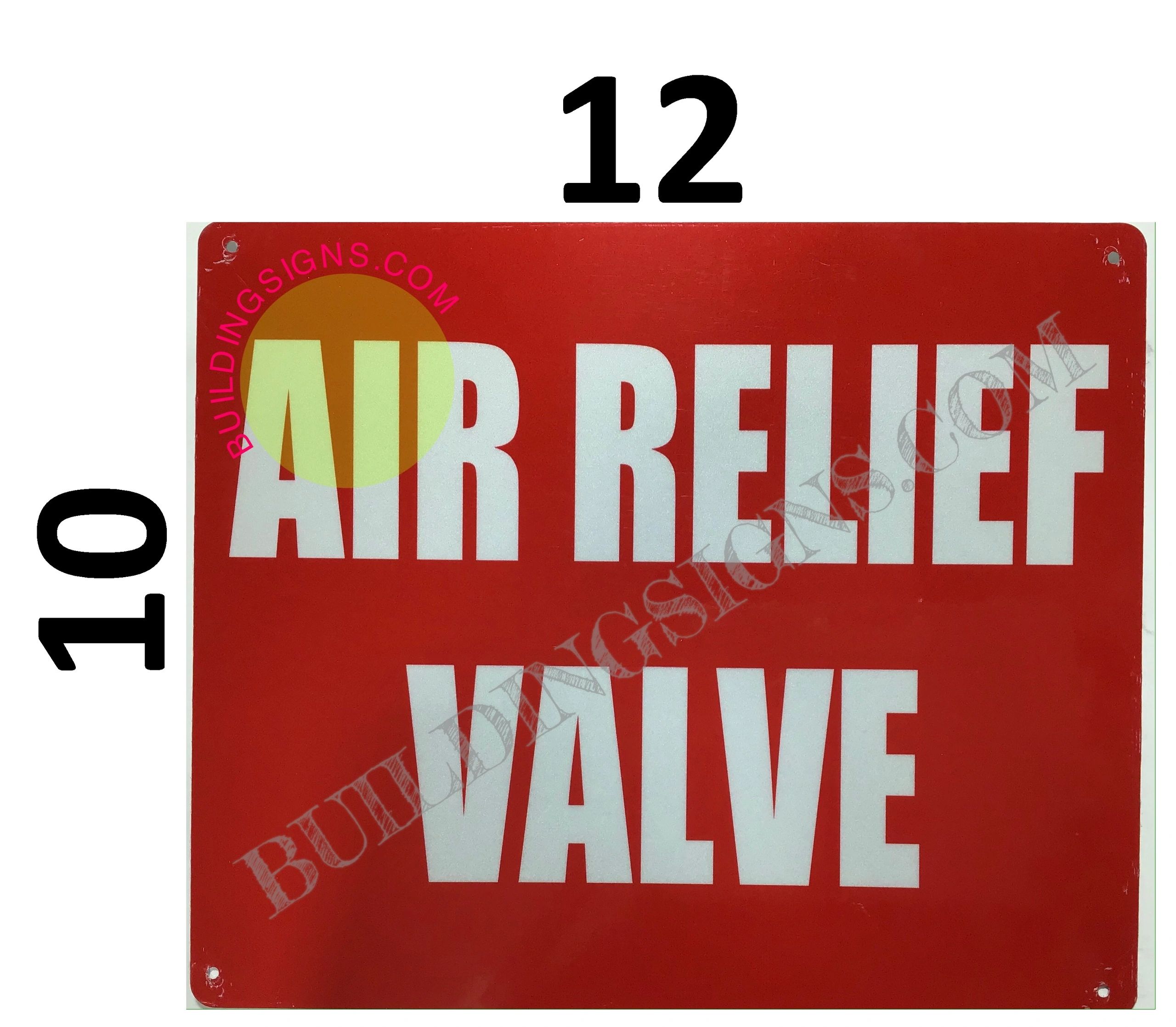 HPD SIGNS:AIR RELIEF SIGN (THE ALUMINUM HPD SIGNS FOR USE IN NYC) | HPD