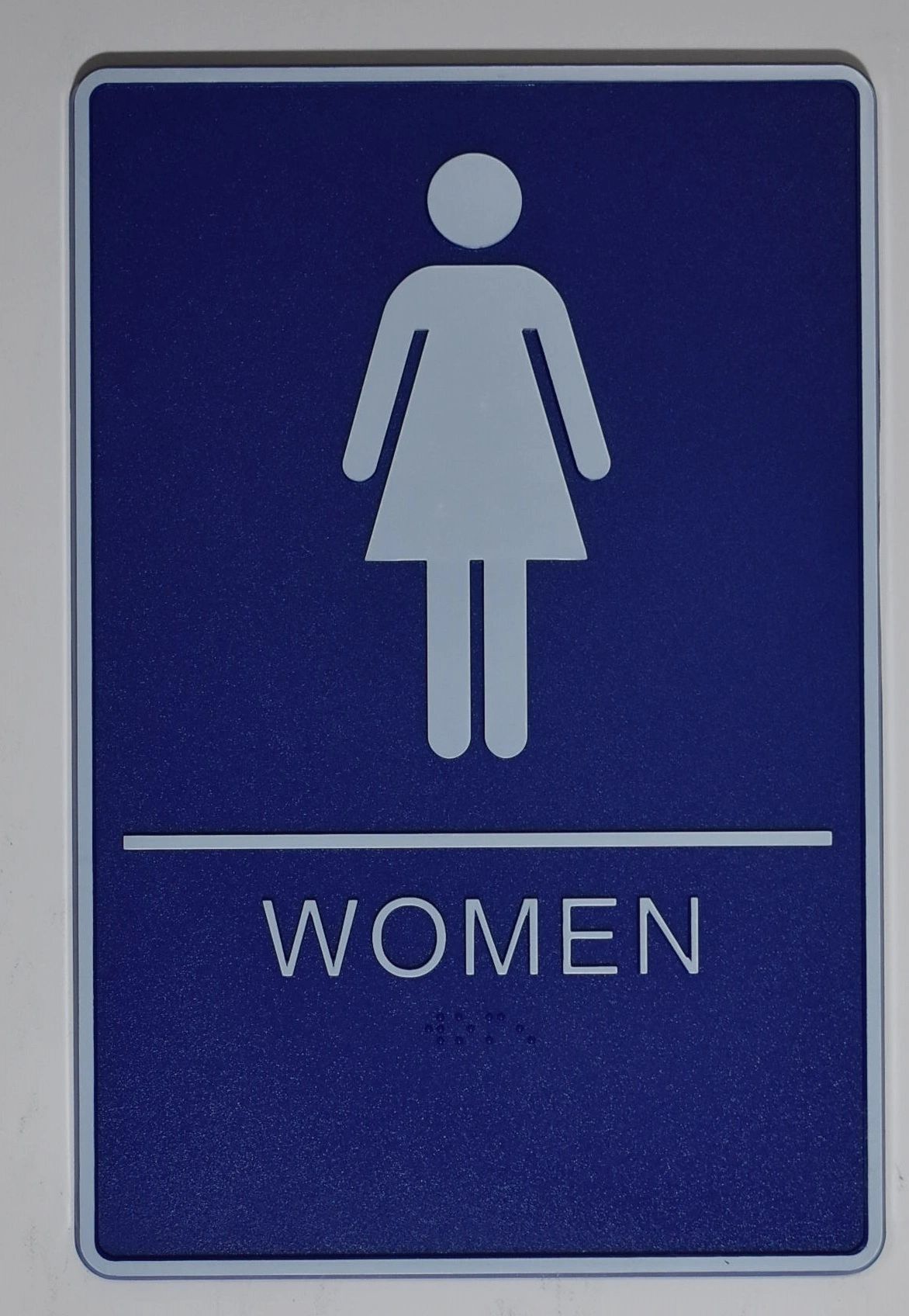 women only restroom sign