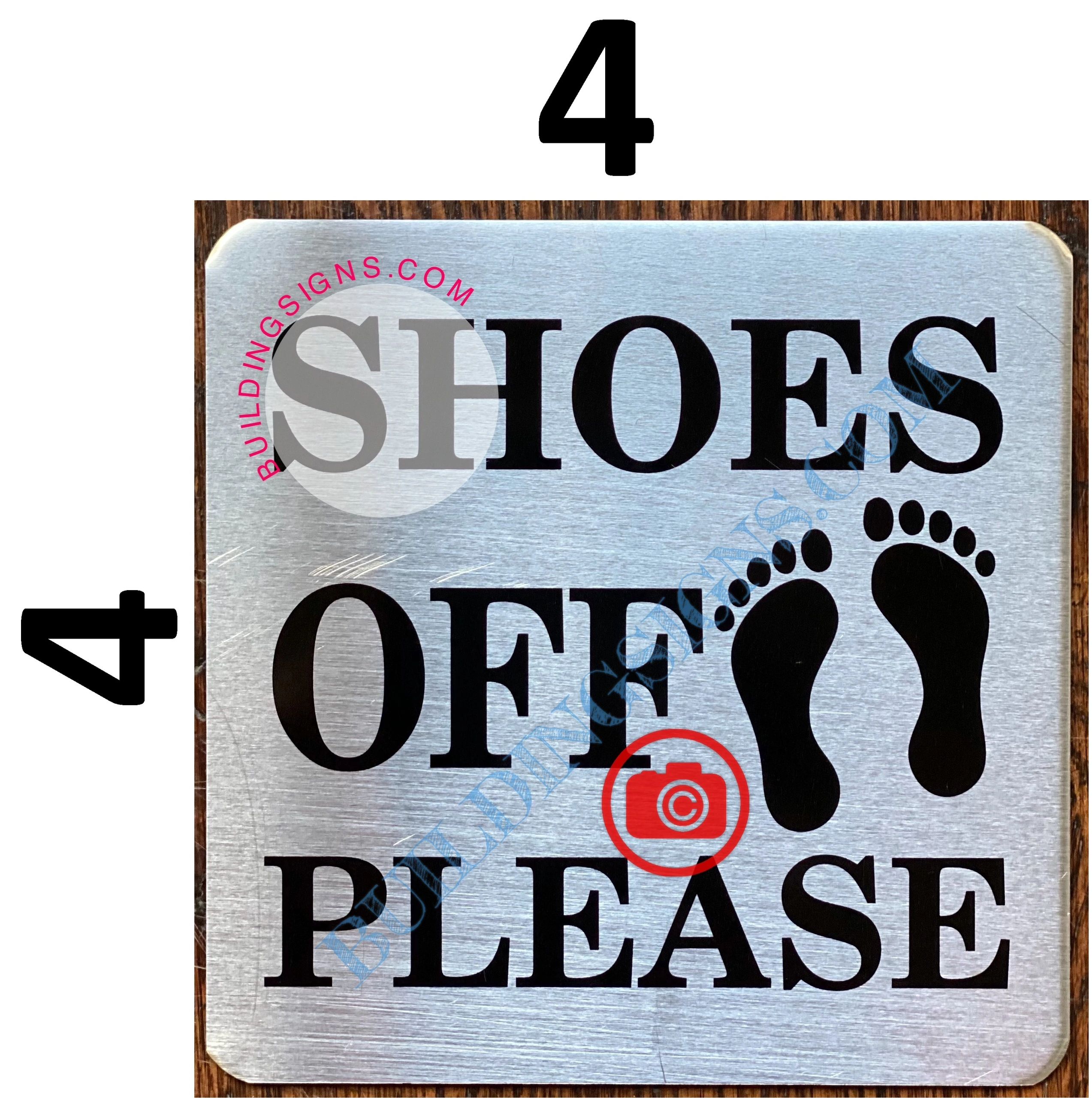 Please Take Off Your Shoes Sign Printable