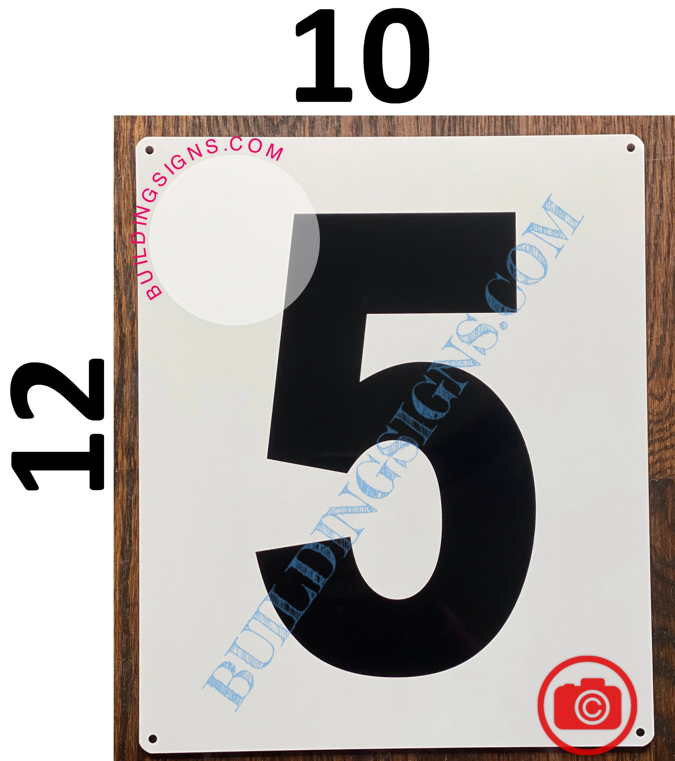 NUMBER 5 SIGN | HPD SIGNS - THE OFFICIAL STORE