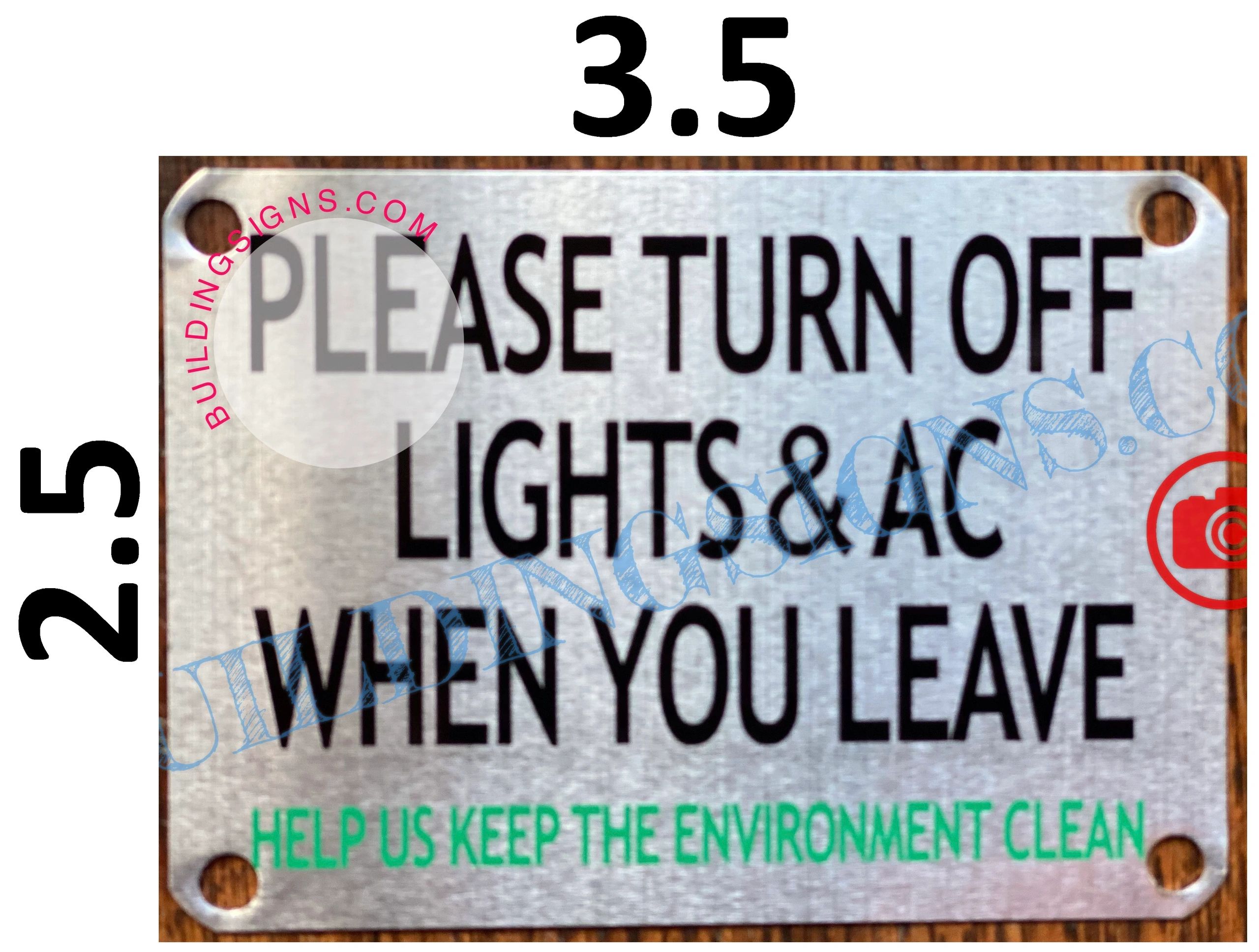 Please Turn Off Lights And Ac When You Leave Help Us Keep The Env Hpd Signs The Official Store