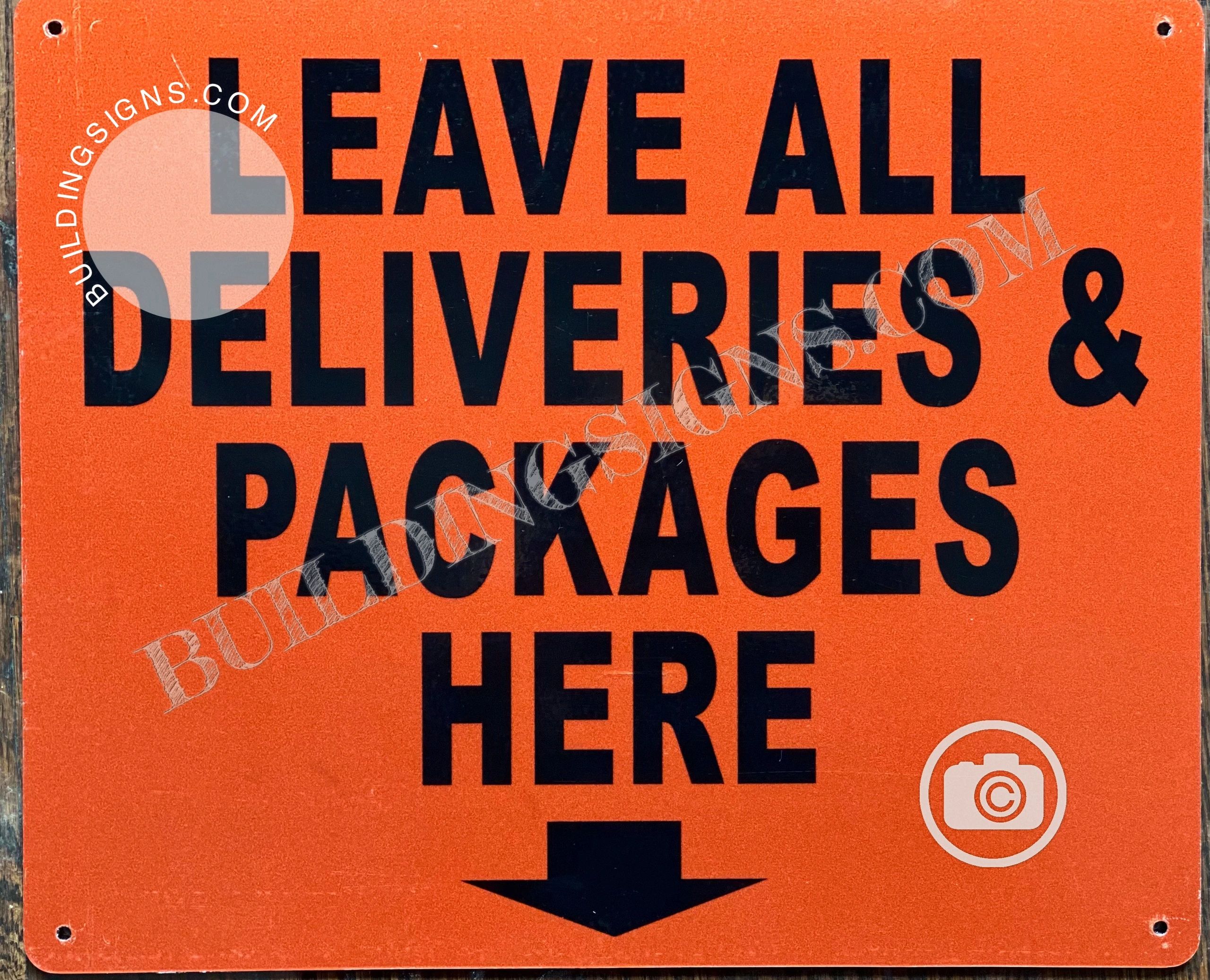 Leave All Packages And Deliveries Here Sign Hpd Signs The Official Store 