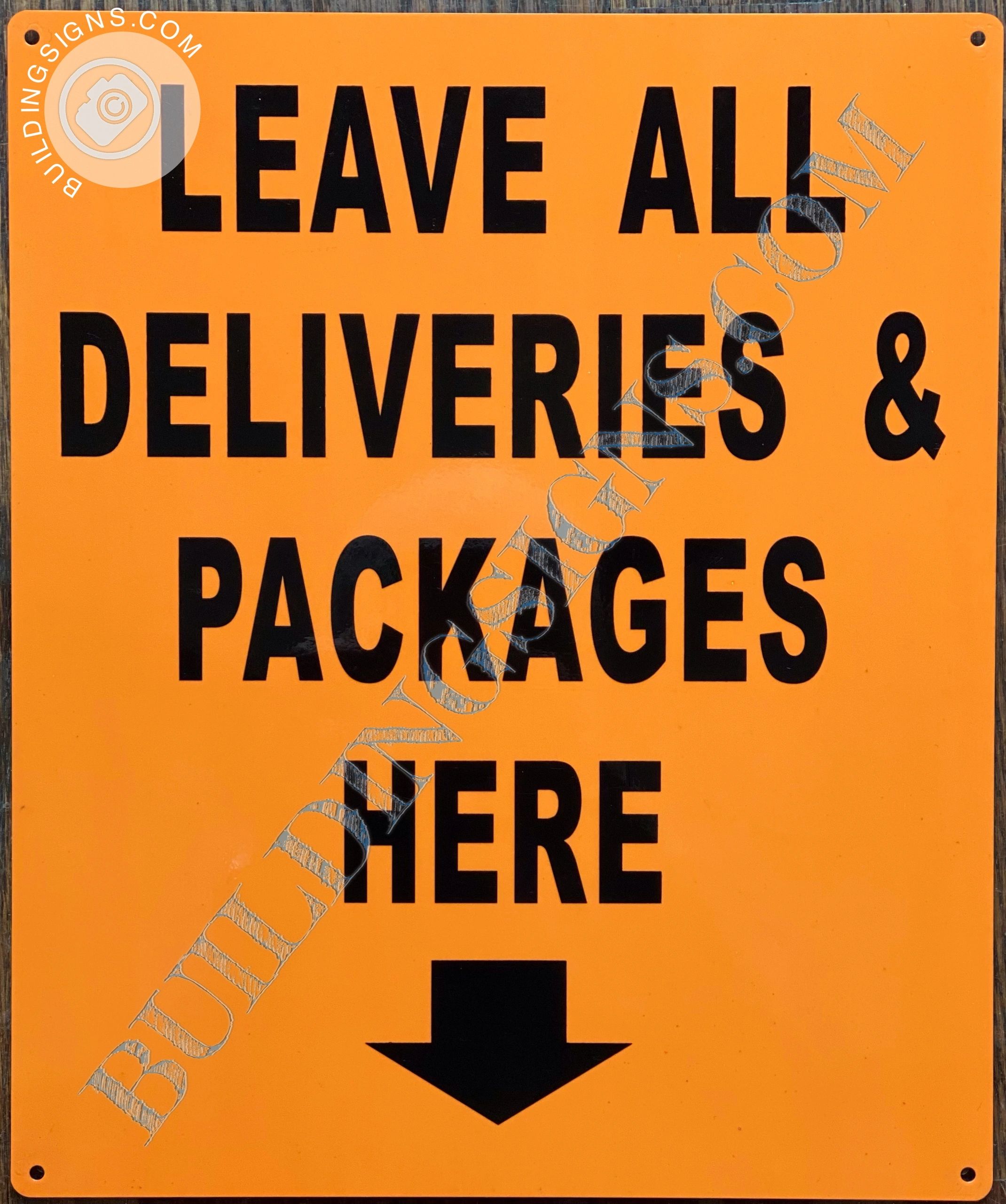 LEAVE ALL DELIVERIES AND PACKAGES HERE SIGN (ALUMINUM SIGNS 10x12 ...