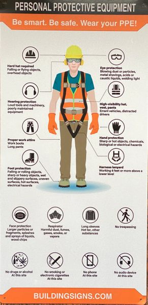 PERSONAL PROTECTIVE EQUIPMENT SIGN - PPE SIGN | HPD SIGNS - THE ...