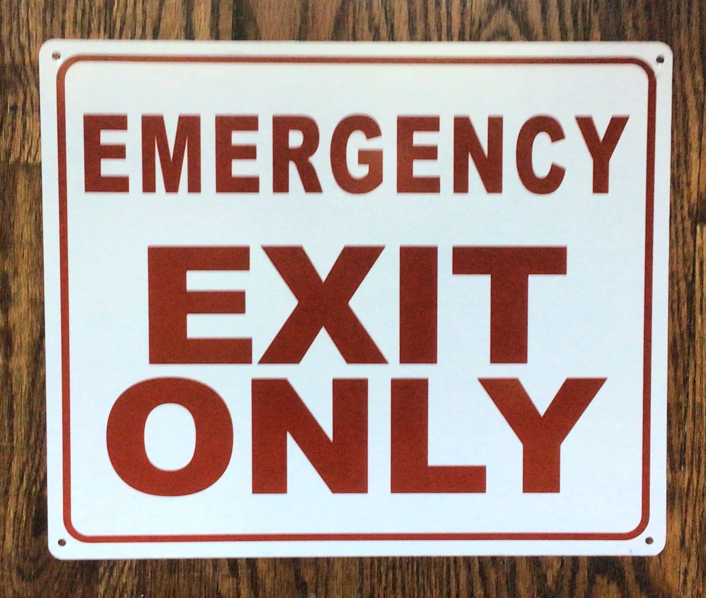 printable emergency exit sign