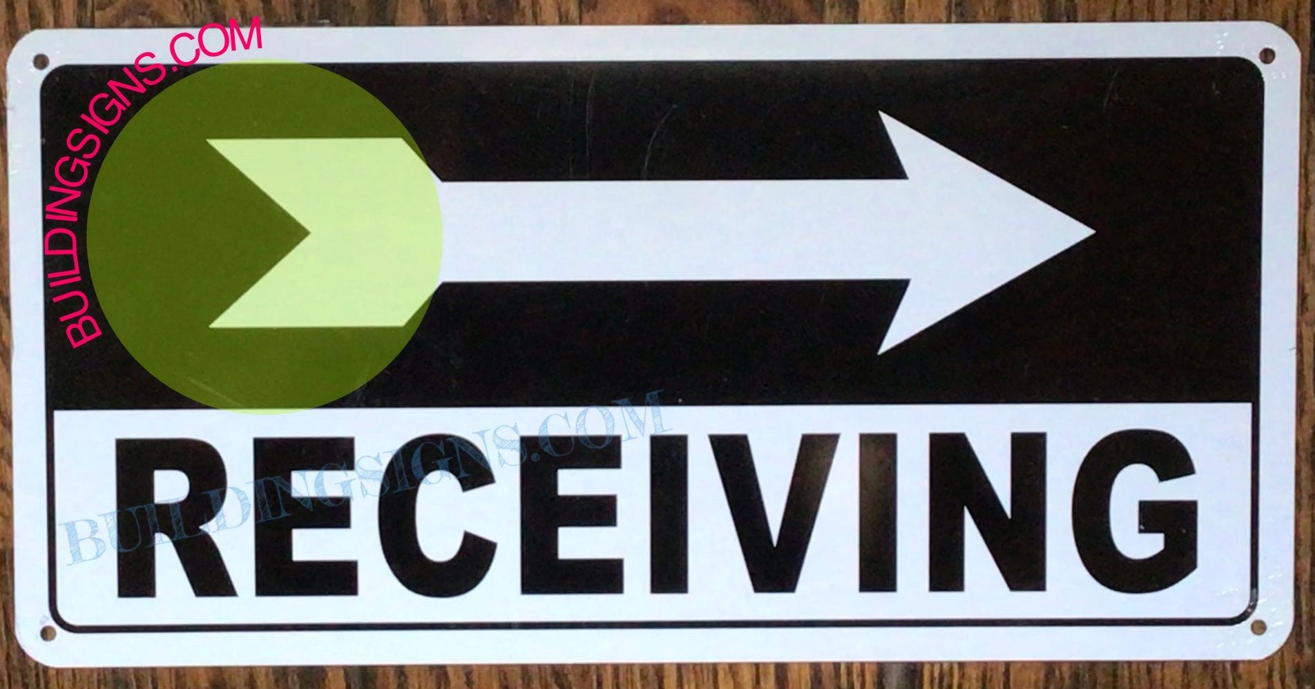 RECEIVING RIGHT SIGN | HPD SIGNS - THE OFFICIAL STORE