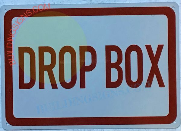 Drop Box Sign Hpd Signs The Official Store