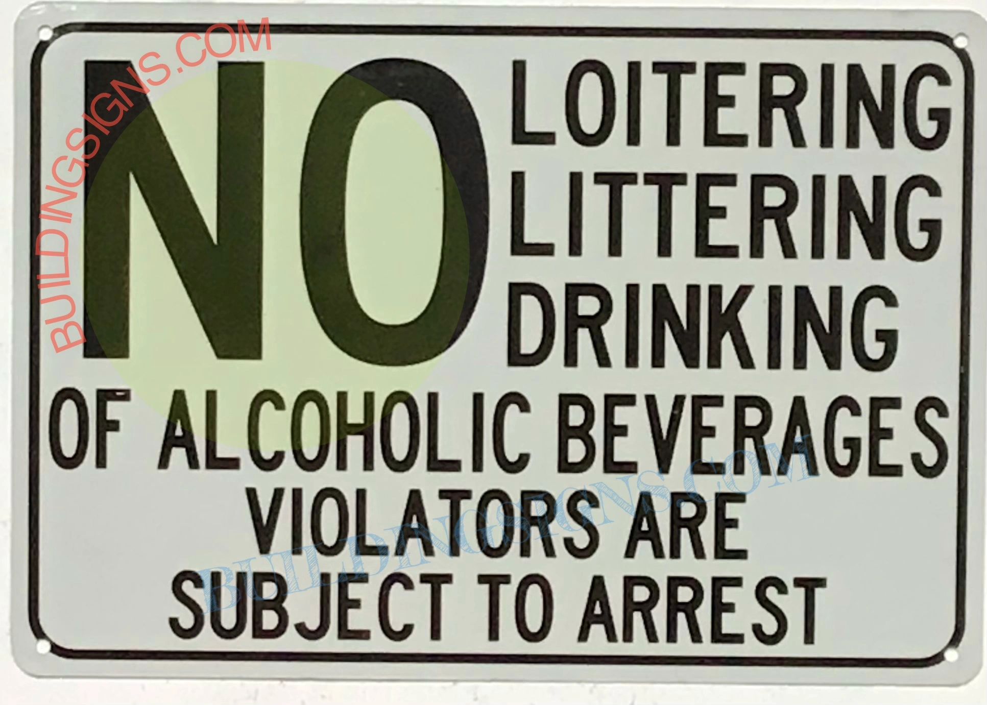 no drinking sign