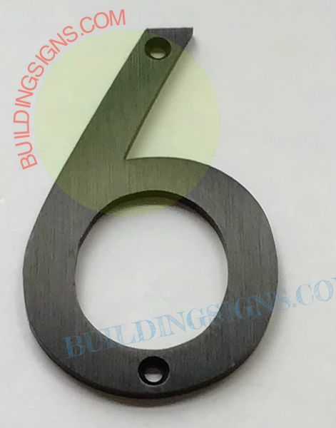 3 inch Modern Metal House Numbers / Metal Address Numbers / Metal