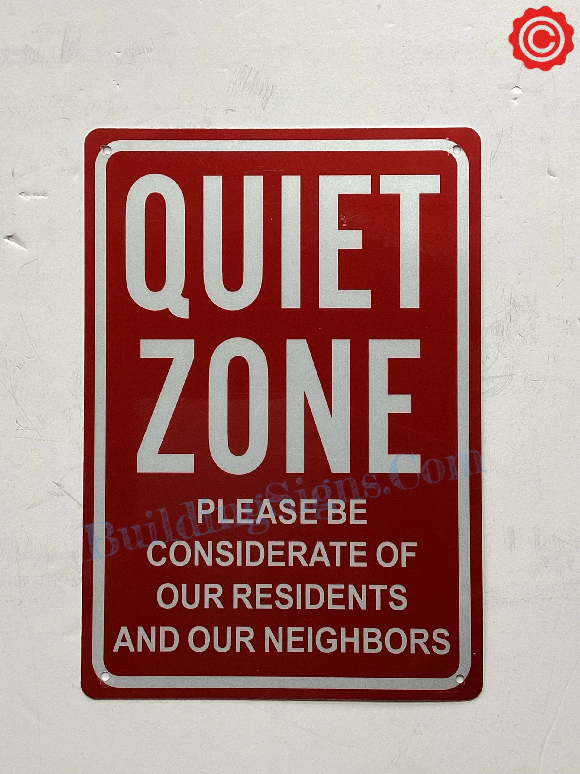 quiet zone sign