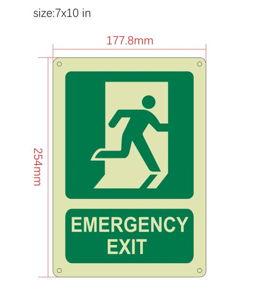 EMERGENCY EXIT SIGN | HPD SIGNS - THE OFFICIAL STORE