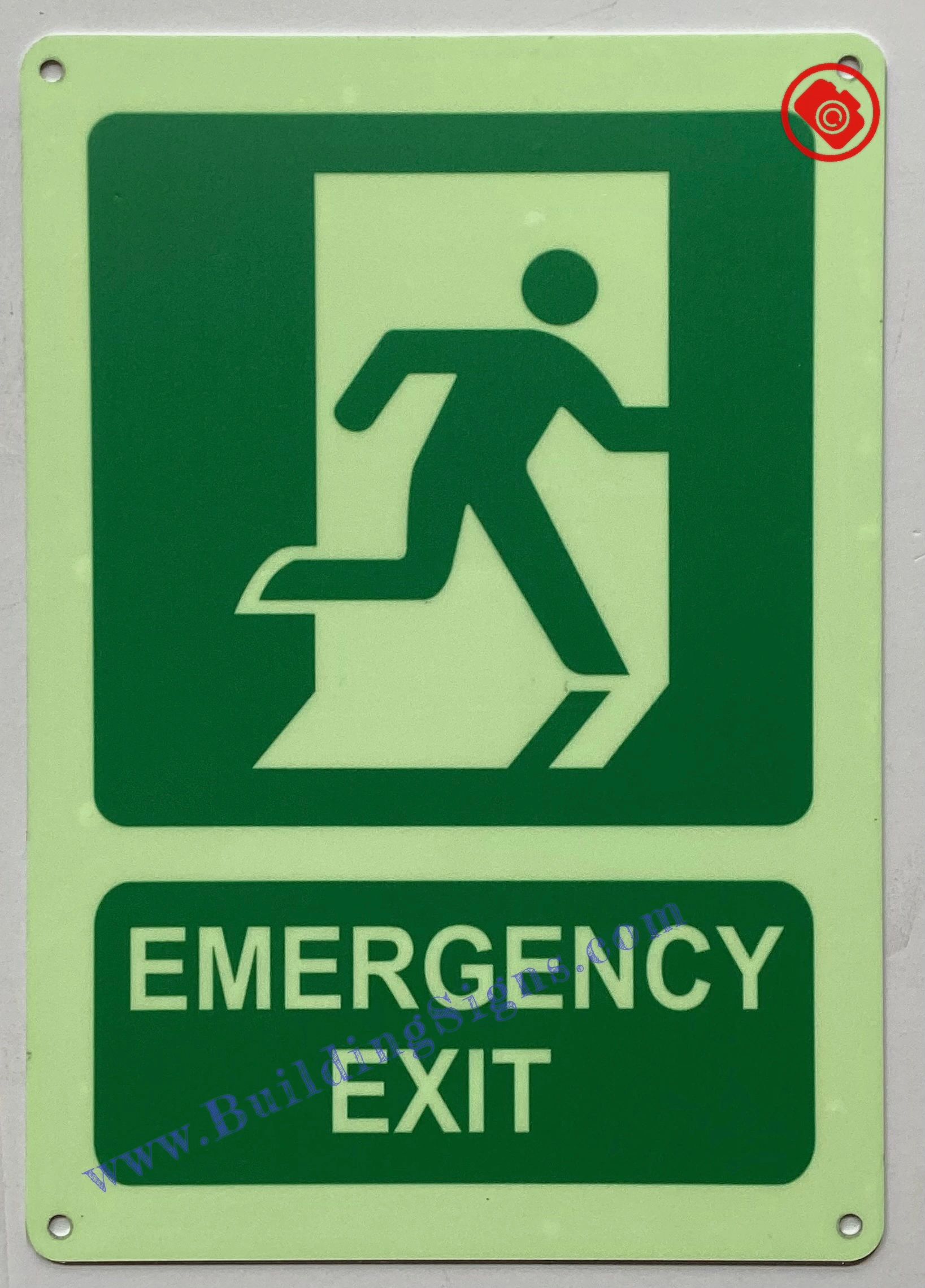 EMERGENCY EXIT SIGN  HPD SIGNS - THE OFFICIAL STORE