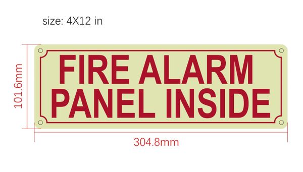 Fire Alarm Panel Inside Sign Hpd Signs The Official Store