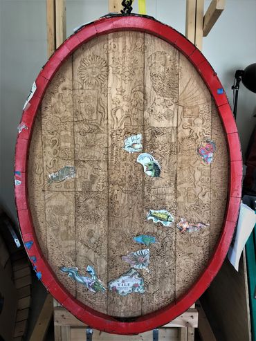 Sea Monster cask ready for painting.