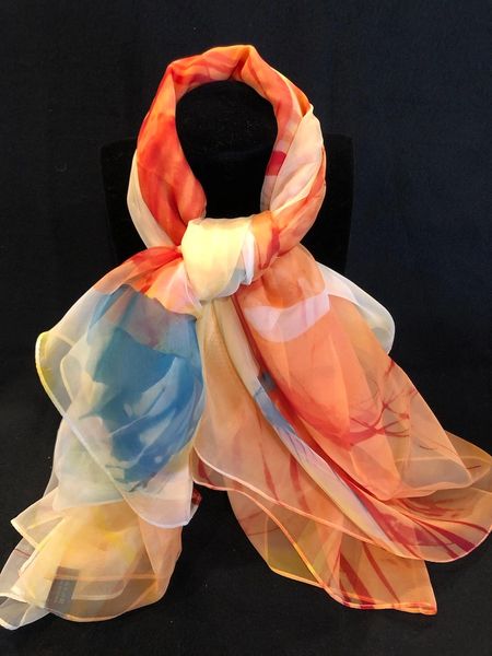Rose/Toasted Peach/Yellow (100% Silk Feel)