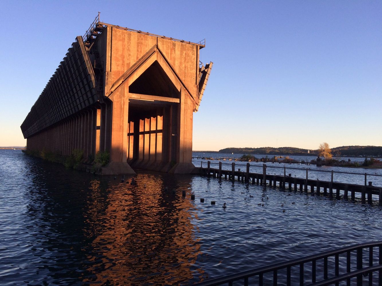 Duluth South Shore & Atlantic Railway Ore Dock #6 Ruins
Marquette, MI 
Photo: brian o'mara 2017