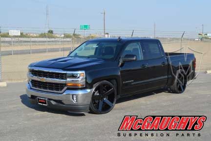 Chassis Tech Mcgaughys Chevy Silverado Struts Adjustable Lowering 2 to 5 2007-18 pr Your Coil/Hardware 