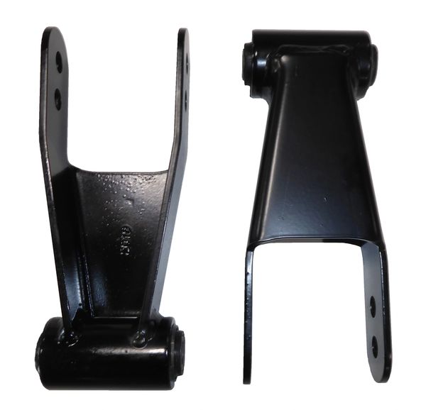 Rear Drop Shackles, 1"2" Drop, 2019+ GM Truck 1500 (2wd/4wd, All Cabs