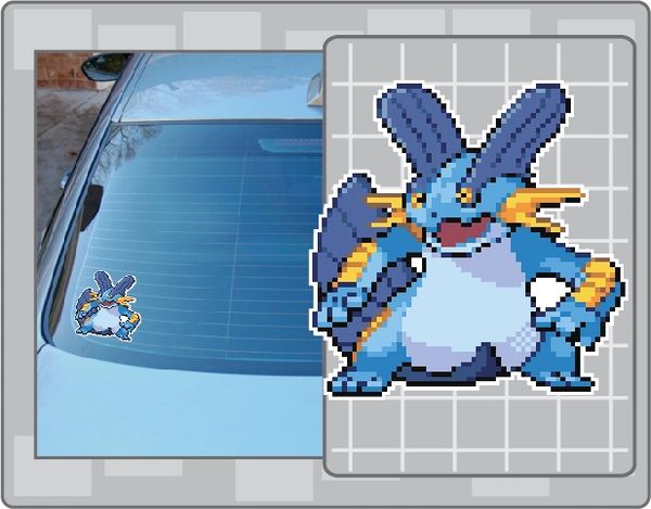 SWAMPERT Sprite Pokemon Vinyl Decal #1 | SpringfedDecals.com