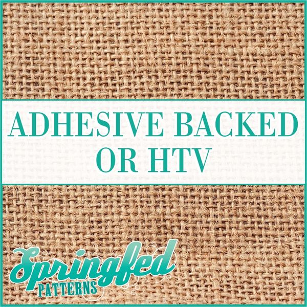 BURLAP 'Texture' Pattern in Brown Adhesive Vinyl or HTV Heat Transfer
