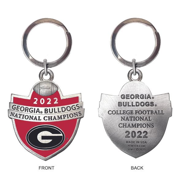 2022 Georgia Bulldogs National Champions Key Chain - Enameled