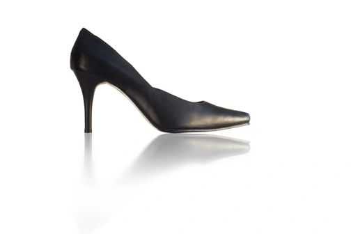 Versace 1969 Women's Black Vinyl Heels