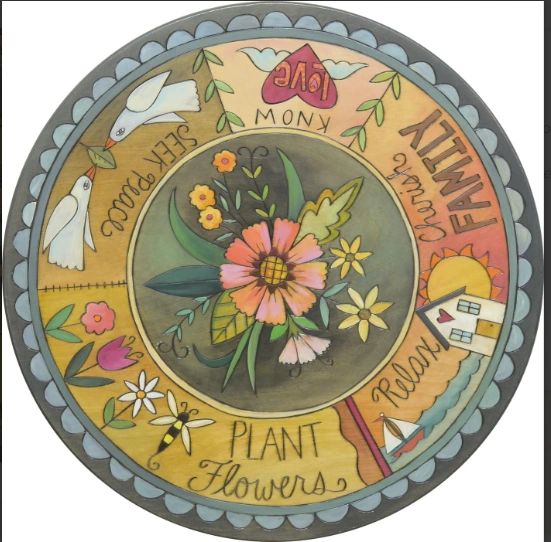 "Plant Flowers" Lazy Susan