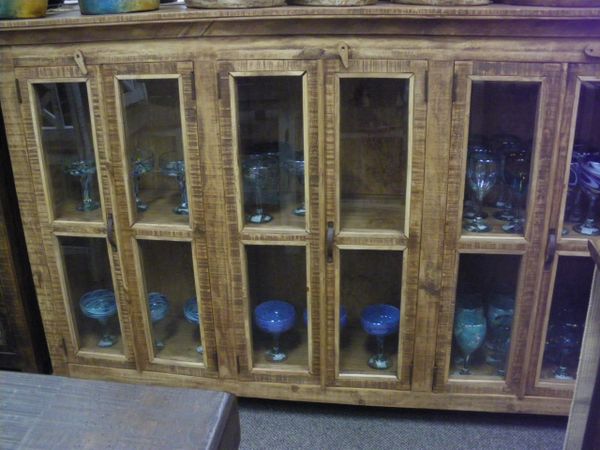 Cabana 72 Curio Cabinet Medium Wax Finish Lc Vit 01 Santa Fe