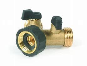 Brass Y Water Shut Off Valve and a quick connect package.