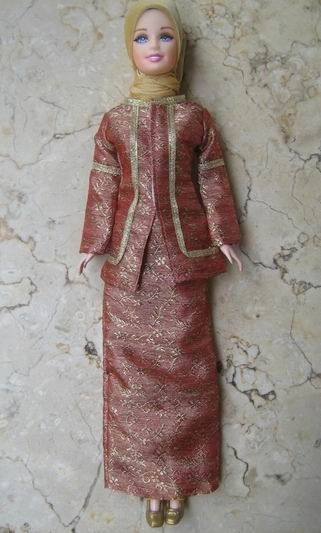 Fulla Doll Clothes Muslim Silk Doll Clothes Handmade Islamic Doll Clothes Hijab 
