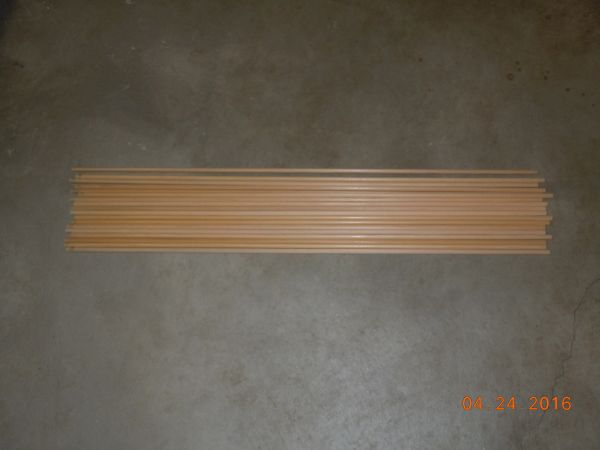 5/16" Port Orford Cedar Youth Archery Shafts - Lot Of 50 (24", 26", 28" Lengths)