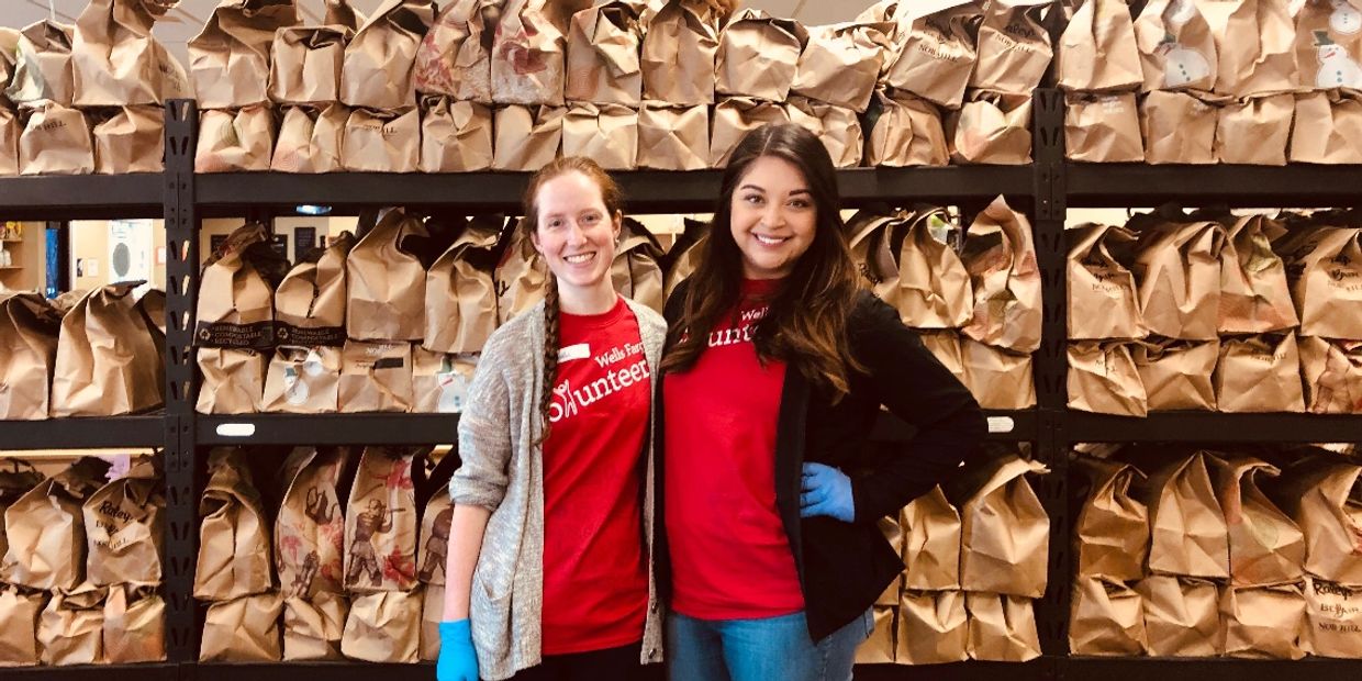 Wells Fargo employees, volunteers, food bank, food access Saturday