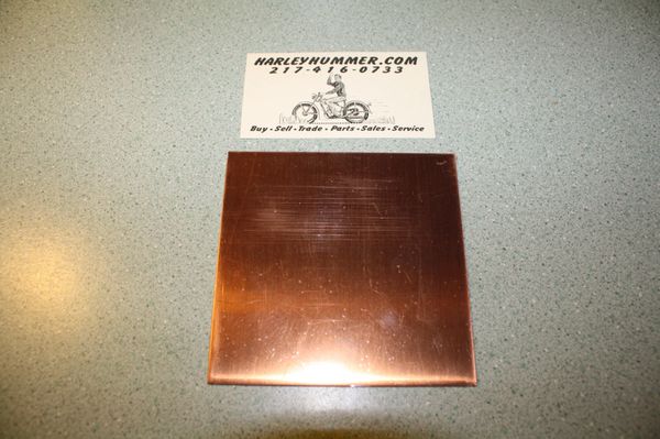 Copper Head Gasket Material .032" 4" x 4"