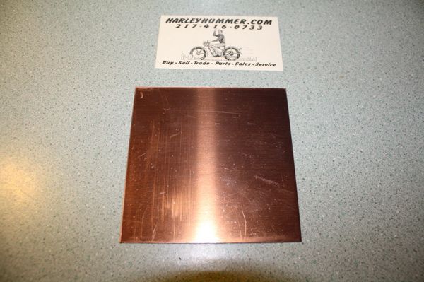 Copper Head Gasket Material .0216" x 4" x 4"
