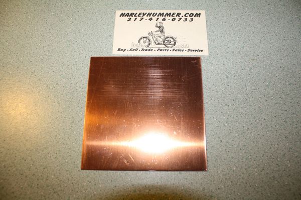 Copper Head Gasket Material .0162" x 4" x 4"