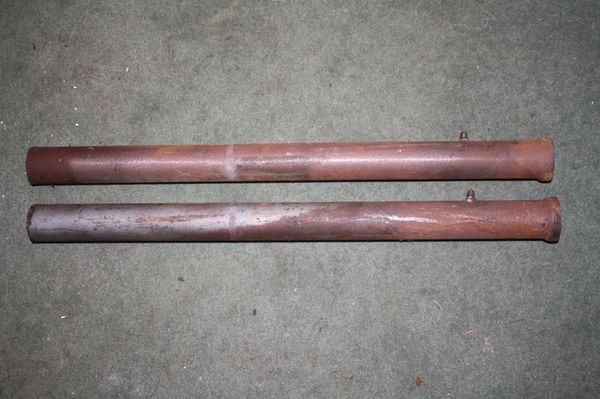 * Used PAIR 45930-51A Fork Tube Slider - One year only - RARE. Grease zirk fitting.... 1951 ONLY.