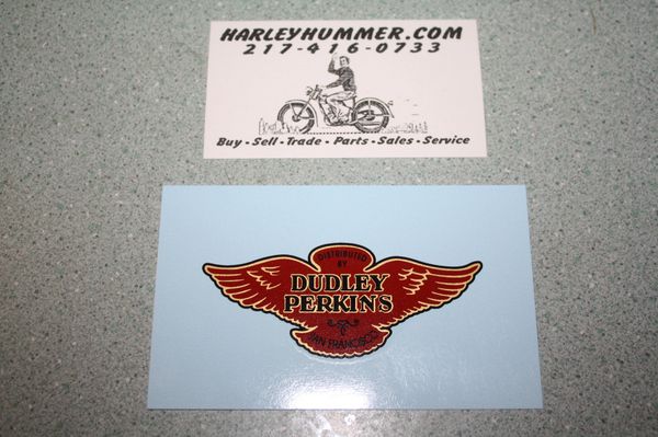Dudley Perkins Dealer Decal, Harley Davidson Hummer Dealership, Dudley Perkins, San Francisco California