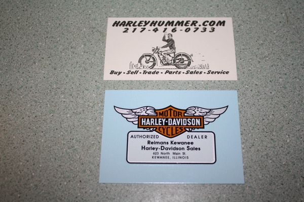 Reimans Dealer Decal, Harley Davidson Hummer Dealership, Reimans , Kewanee Illinois