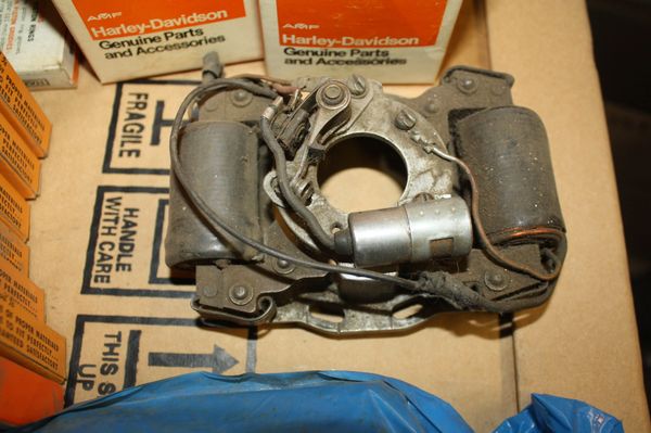 Used Magneto Housing with both Coils, 1 condenser, 1 set of points