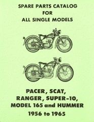 99452-65 Parts Catalog Manual Book for the 1956 - 1965 models