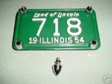 Chrome License Plate Bullet