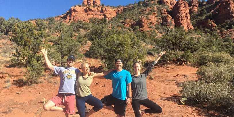 Sedona Vortex Yoga Tour Happy Yoga trees