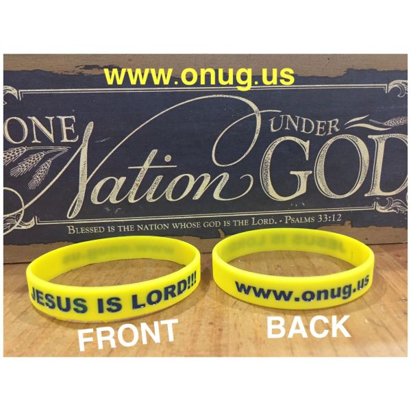 Blessed Wristband – Black & White Rubber Silicone Bracelet – Live For Jesus