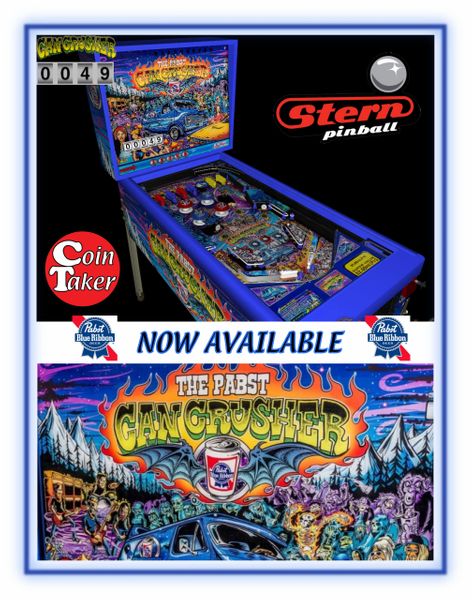 PABST BLUE RIBBON - PBR CAN CRUSHER PINBALL