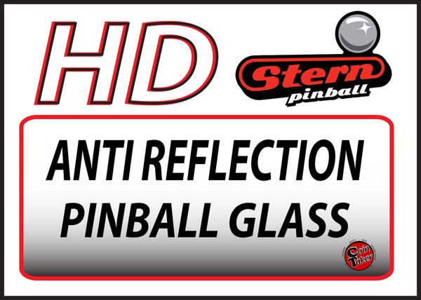 HD ANTI REFLECTION PINBALL GLASS (BACKORDERED)