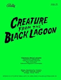 CREATURE FROM THE BLACK LAGOON MANUAL (REPRINT)