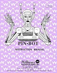 PINBOT PINBALL MANUAL (REPRINT)